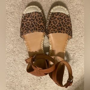 Target brand cheetah espadrilles